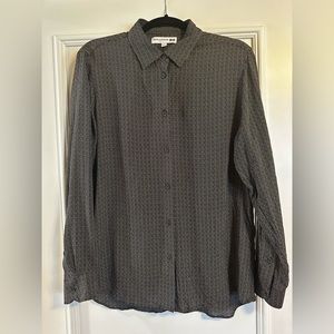 Uniqlo Ines De La Fressange Black and White Blouse size Large